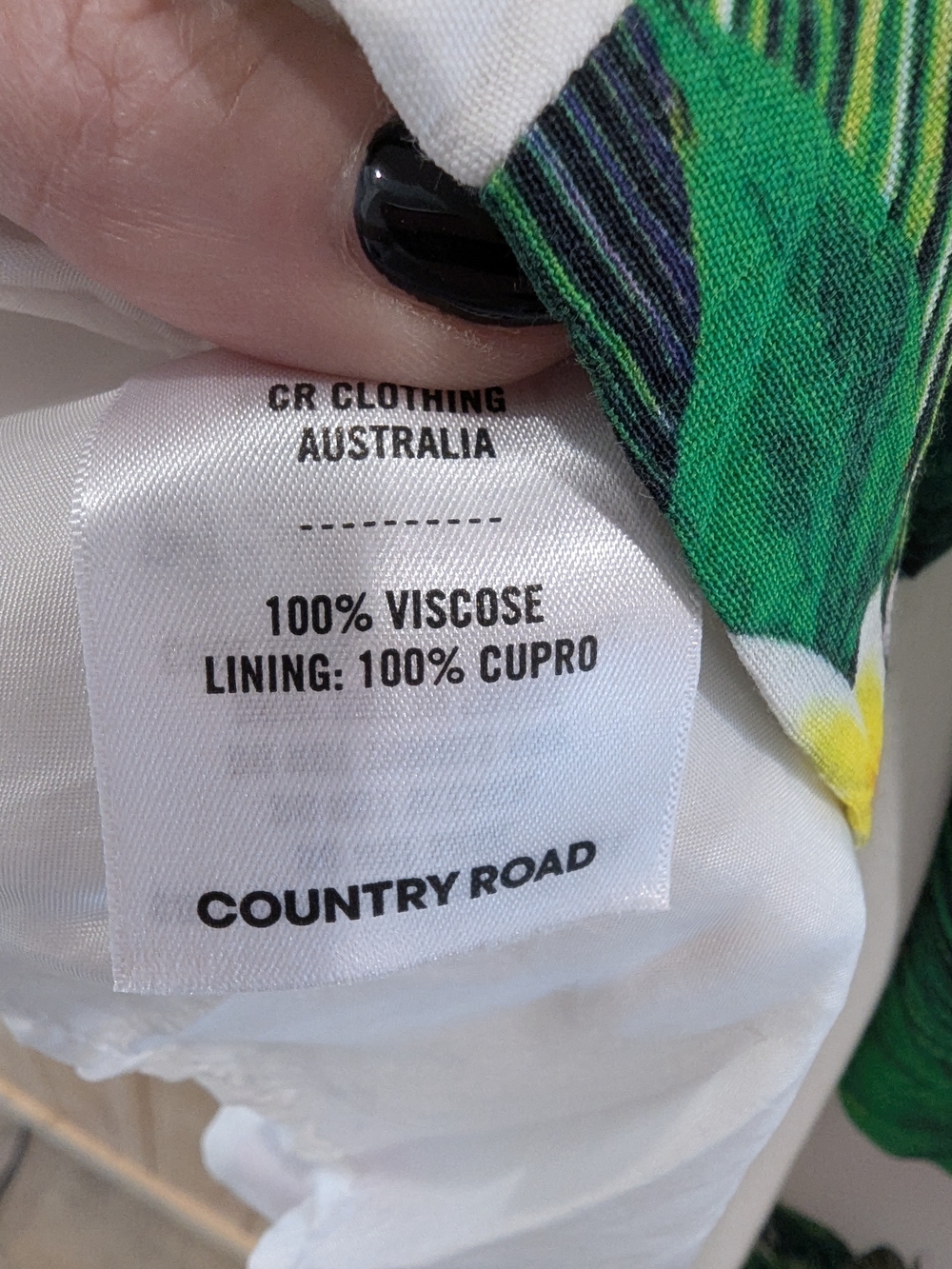 Country Road White Floral Tropical Swim Cover-Up - Picture 9 of 9